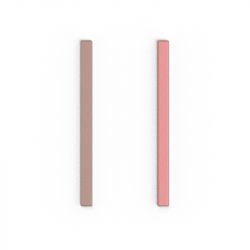 Cuir boucles d'oreilles 6mm les georgettes jasmin/rose métal 704685699FW000