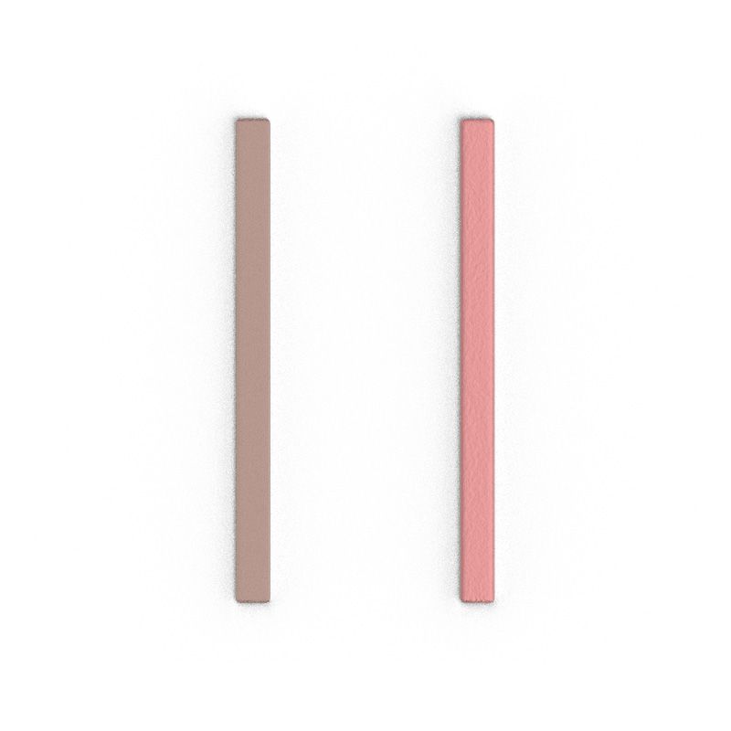 Cuir boucles d'oreilles 6mm les georgettes jasmin/rose métal 704685699fw000 - accessoires-boucles-d-oreilles - edora