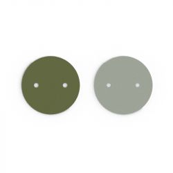 Cuir collier 25mm les georgettes olive/eau douce 703109999GO000