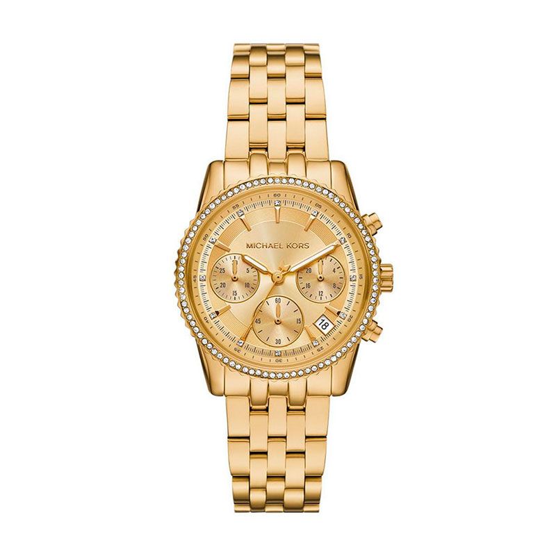 Montre femme michael kors mini bryant acier doré mk7530 - montres-femme - edora