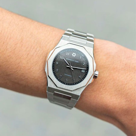 Montre homme automatique maison du temps  mtzeta météorite acier – montres homme