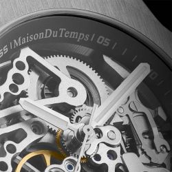 Montre homme automatique maison du temps mtbeta skeleton silicone kaki - montres-homme - edora - 3