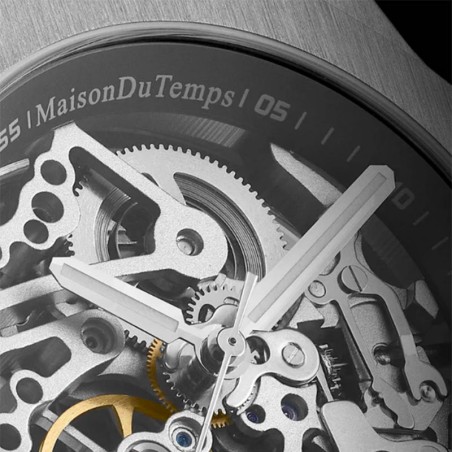 Montre homme automatique maison du temps mtbeta skeleton silicone kaki – montres homme