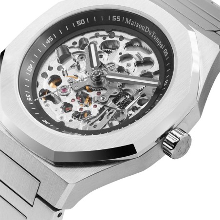 Montre homme automatique maison du temps  mtbeta skeleton miyota acier – montres homme