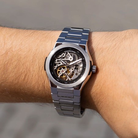 Montre homme automatique maison du temps  mtepsilon skeleton acier – montres homme