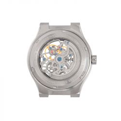 Montre homme maison du temps mtepsilon skeleton silicone rose - montres-homme - edora - 1