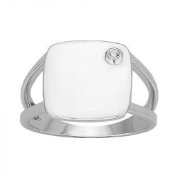 Bague femme la garçonne insolite argent diamant 20100021 - bagues-femmes - edora - 0