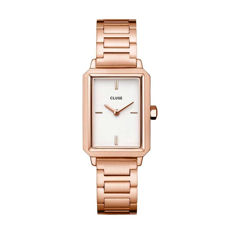 Montre femme cluse fluette acier doré rose cw11503 - montre cluse or & argent, montre cluse doré - - montres-femme - edora