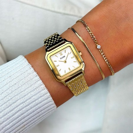 Montre femme cluse gracieuse petite acier doré cw11815 – montres femme
