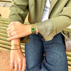 Montre femme cluse gracieuse petite acier doré double cw11811 - montre cluse or & argent, montre cluse doré - - montres-femme - edora - 3