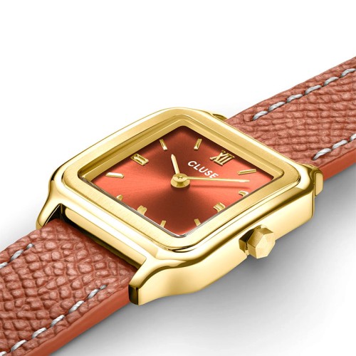 Montre Femme Cluse Gracieuse Petite Cuir Double Marron CW11810