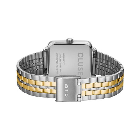 Montre femme cluse la tétragone acier bicolore cw10313 – montres femme