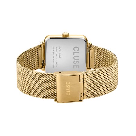 Montre femme cluse la tétragone acier doré cw10308 – montres femme