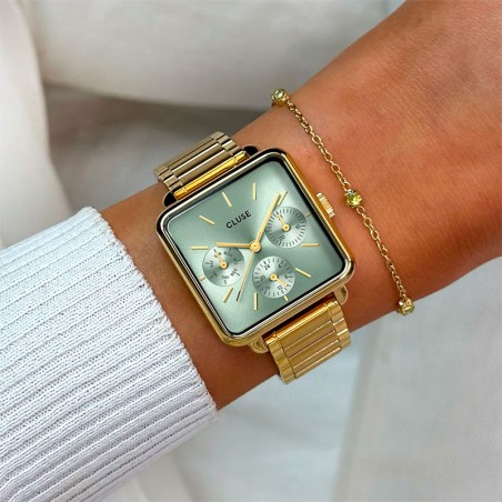 Montre femme cluse la tétragone acier doré cw13805 – accueil