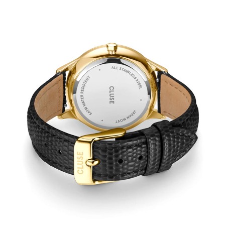 Montre femme cluse minuit cuir noir cw10705 – montres femme