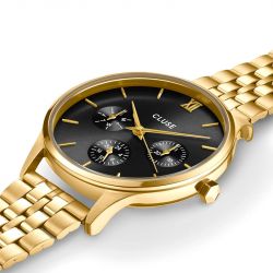 Montre femme cluse minuit acier doré cw10707 - montre cluse or & argent, montre cluse doré - - montres-femme - edora - 1