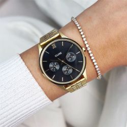 Montre femme cluse minuit acier doré cw10707 - montre cluse or & argent, montre cluse doré - - montres-femme - edora - 3