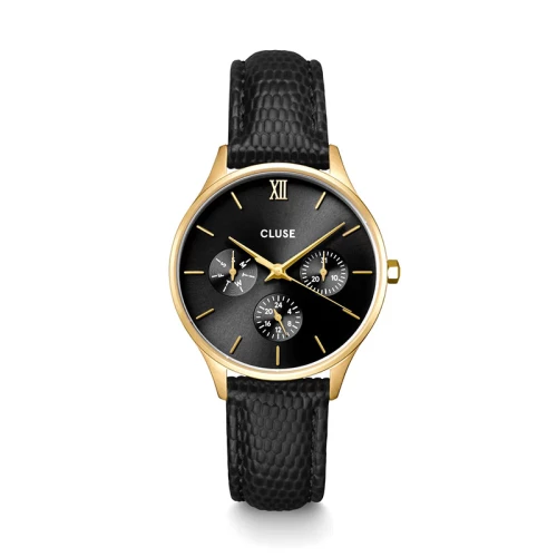 Montre Femme Cluse Minuit Cuir Noir CW10708