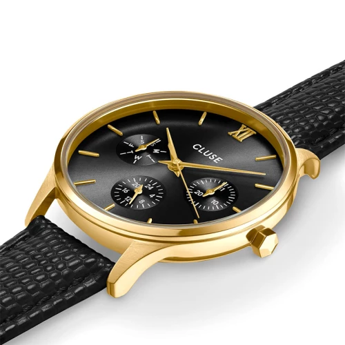 Montre Femme Cluse Minuit Cuir Noir CW10708