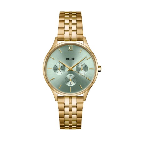 Montre femme cluse minuit acier doré cw10709 – montres femme