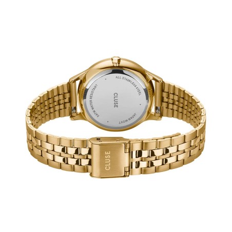 Montre femme cluse minuit acier doré cw10709 – montres femme