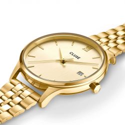 Montre femme cluse minuit acier doré cw14301 - montre cluse or & argent, montre cluse doré - - montres-femme - edora - 1