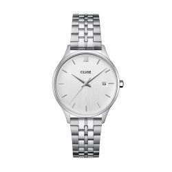 Montre femme cluse minuit acier argenté cw14303 - montre cluse or & argent, montre cluse doré - - montres-femme - edora - 0