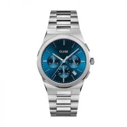 Montre homme chronographe cluse vigoureux acier gris cw20801 - montre cluse or & argent, montre cluse doré - - accueil - edora - 0