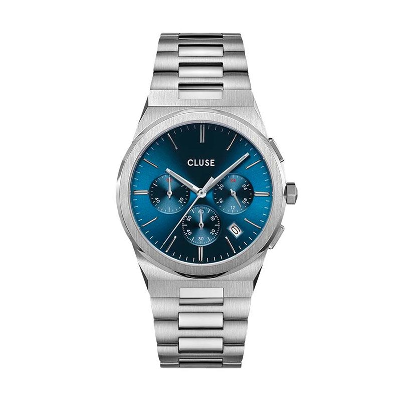 Montre homme chronographe cluse vigoureux acier gris cw20801 - montre cluse or & argent, montre cluse doré - - accueil - edora