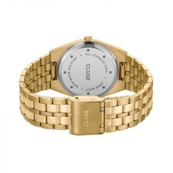 Montre femme cluse retro 70's acier doré cw35105 - montre cluse or & argent, montre cluse doré - - fete-des-meres - edora - 3