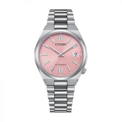 Montre mixte automatique citizen tsuyosa pastel pink acier  nj0200-50x - montres-femme - edora - 0
