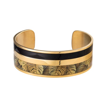 Bracelet femme manchette louise's garden acier doré trio deliciosa mof2218trio – bracelets femme