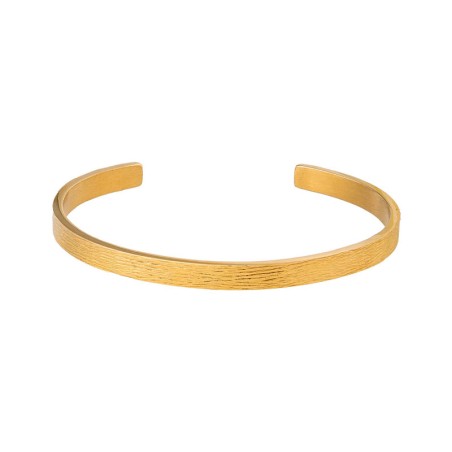 Bracelet femme jonc louise's garden acier doré vaguelette md01 – bracelets femme