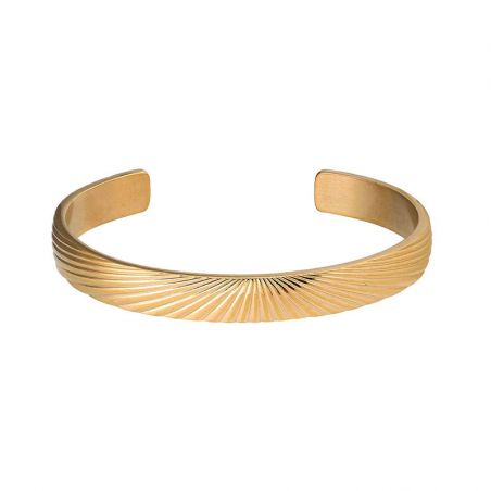 Manchette femme: bracelet manchette georgette, argent & or femme - bracelets-femme - edora - 1