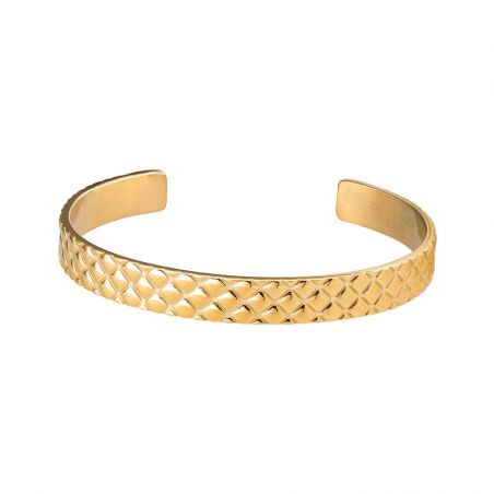 Manchette femme: bracelet manchette georgette, argent & or femme - bracelets-femme - edora - 1