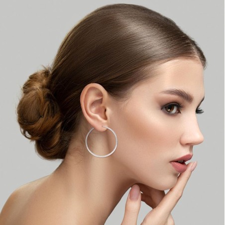 Boucles d'oreilles femme créoles edora argent edo335723 – créoles