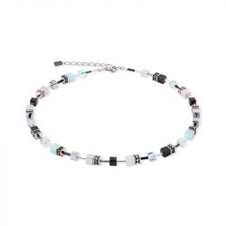 Collier femme geocube® iconic ice serenity argent acier inoxydable 2838/10-2027 - plus-de-colliers-femmes - edora - 1
