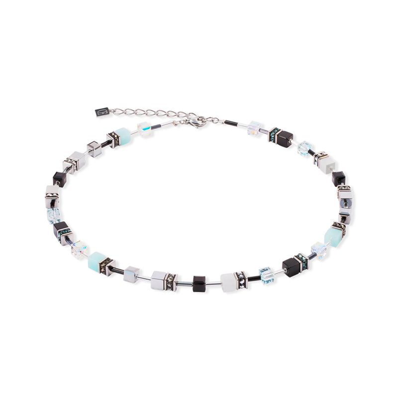 Collier femme geocube® iconic ice serenity argent acier inoxydable 2838/10-2027 - plus-de-colliers-femmes - edora