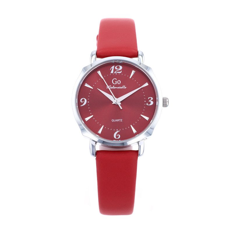 Montre femme go mademoiselle cuir rouge 699623 - montres-femme - edora
