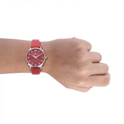 Montre femme go mademoiselle cuir rouge 699623 - montres-femme - edora - 1