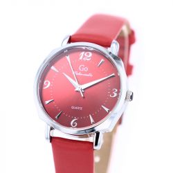 Montre femme go mademoiselle cuir rouge 699623 - montres-femme - edora - 2