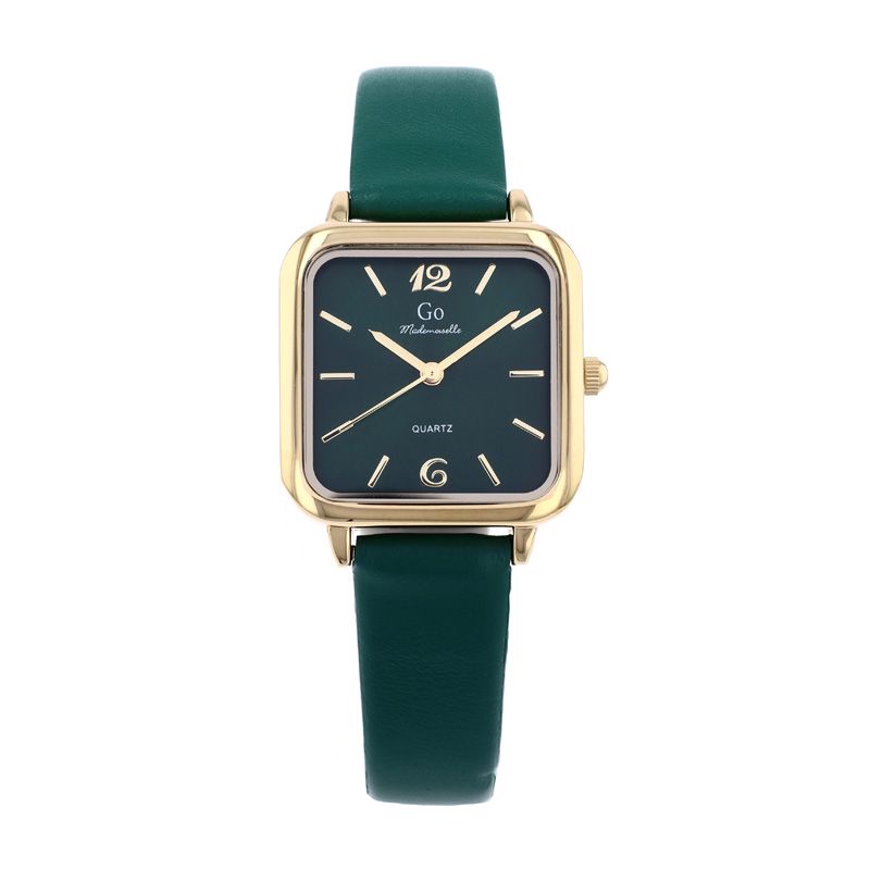 Montre femme go mademoiselle cuir vert  699618 - montres-femme - edora