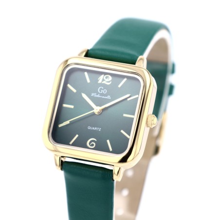 Montre femme go mademoiselle cuir vert  699618 – montres femme