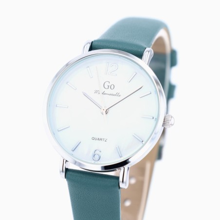 Montre femme go mademoiselle cuir bleu  699616 – montres femme