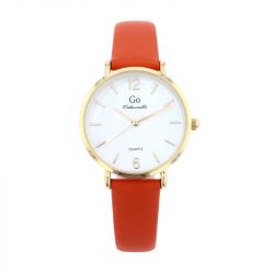 Montre femme go mademoiselle cuir orange 699615 - montres-femme - edora - 0