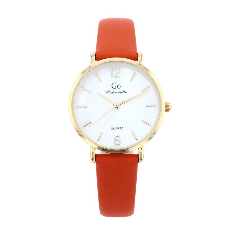 Montre femme go mademoiselle cuir orange 699615 - montres-femme - edora