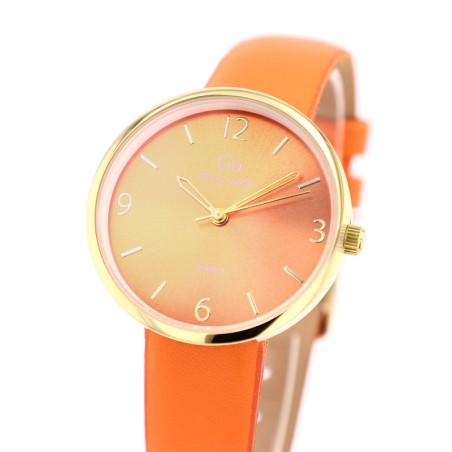 Montre femme go mademoiselle cuir orange 699612 – montres femme