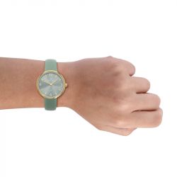Montre femme go mademoiselle cuir vert 699611 - montres-femme - edora - 1