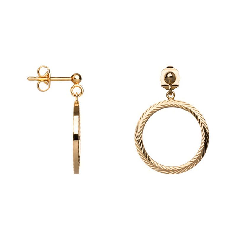 Boucles d'oreilles femme pendantes saunier hermione plaqué or 70414120100000 - pendantes - edora