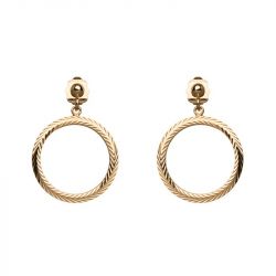 Boucles d'oreilles femme pendantes saunier hermione plaqué or 70414120100000 - pendantes - edora - 1